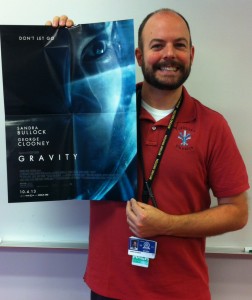 Physics teacher Aaron Shuetz recommend his students go see Gravity. Photo by Spencer Croft