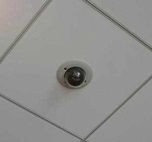 New security cameras have been added to ceilings all over the school Photo by Alex Brandolino