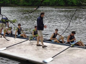 The Lightweight 4 receives their medals after their race. Photo Courtesy of Yorktown Crew