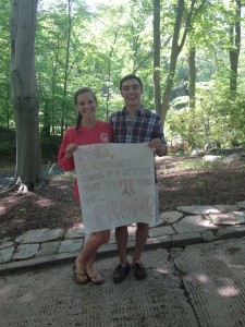 Grace Greenwood asked Mike Popalardo to Prom. Photo by Mary Cowden