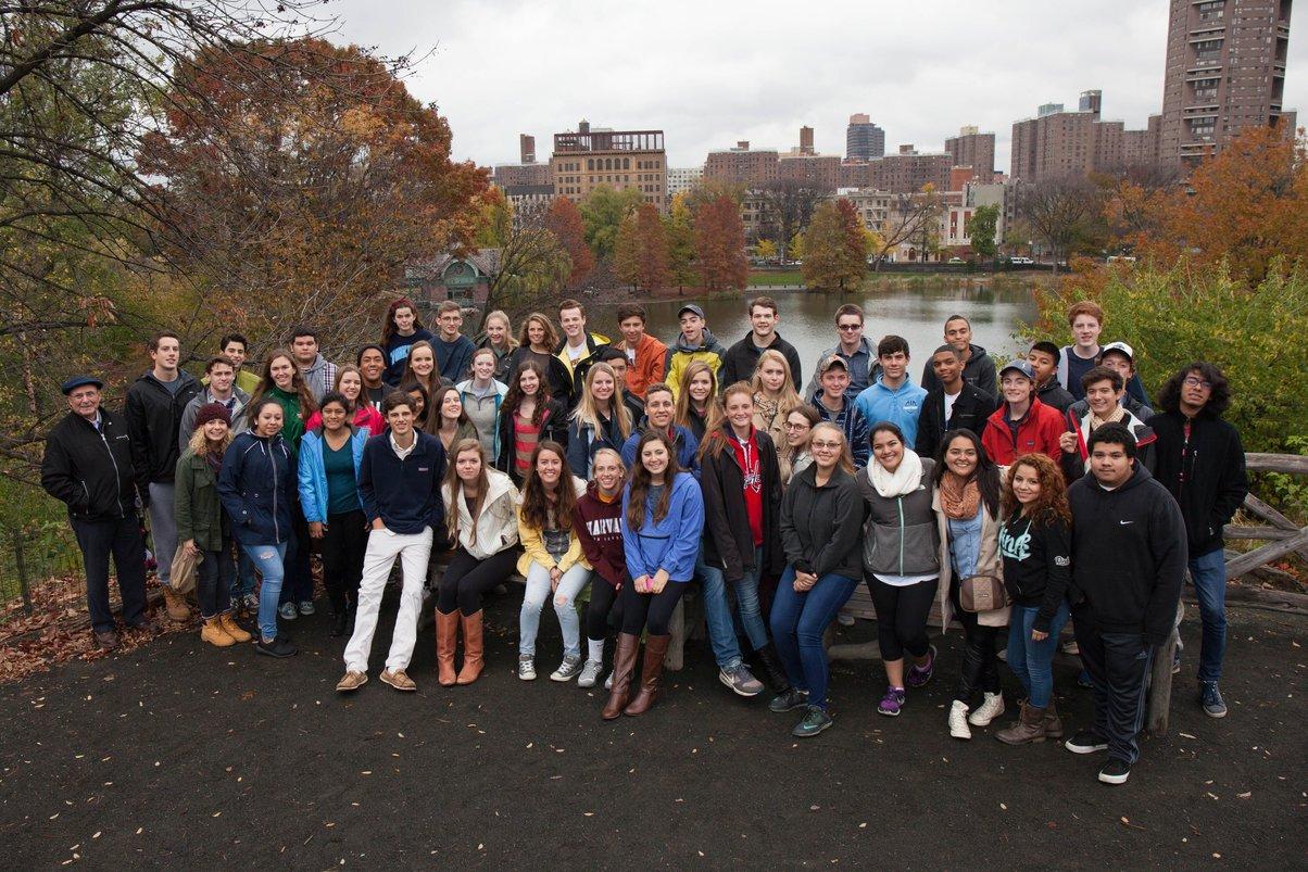 The AP Spanish class on their field trip to New York City