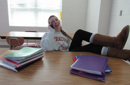 Yorktown senior Maddie Silk experiencing senioritis