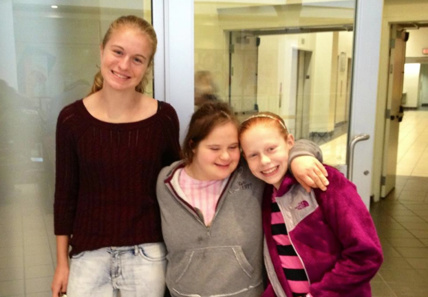 From left to right, Sophie Banchoff, Sarah Horner and Rebecca Horner