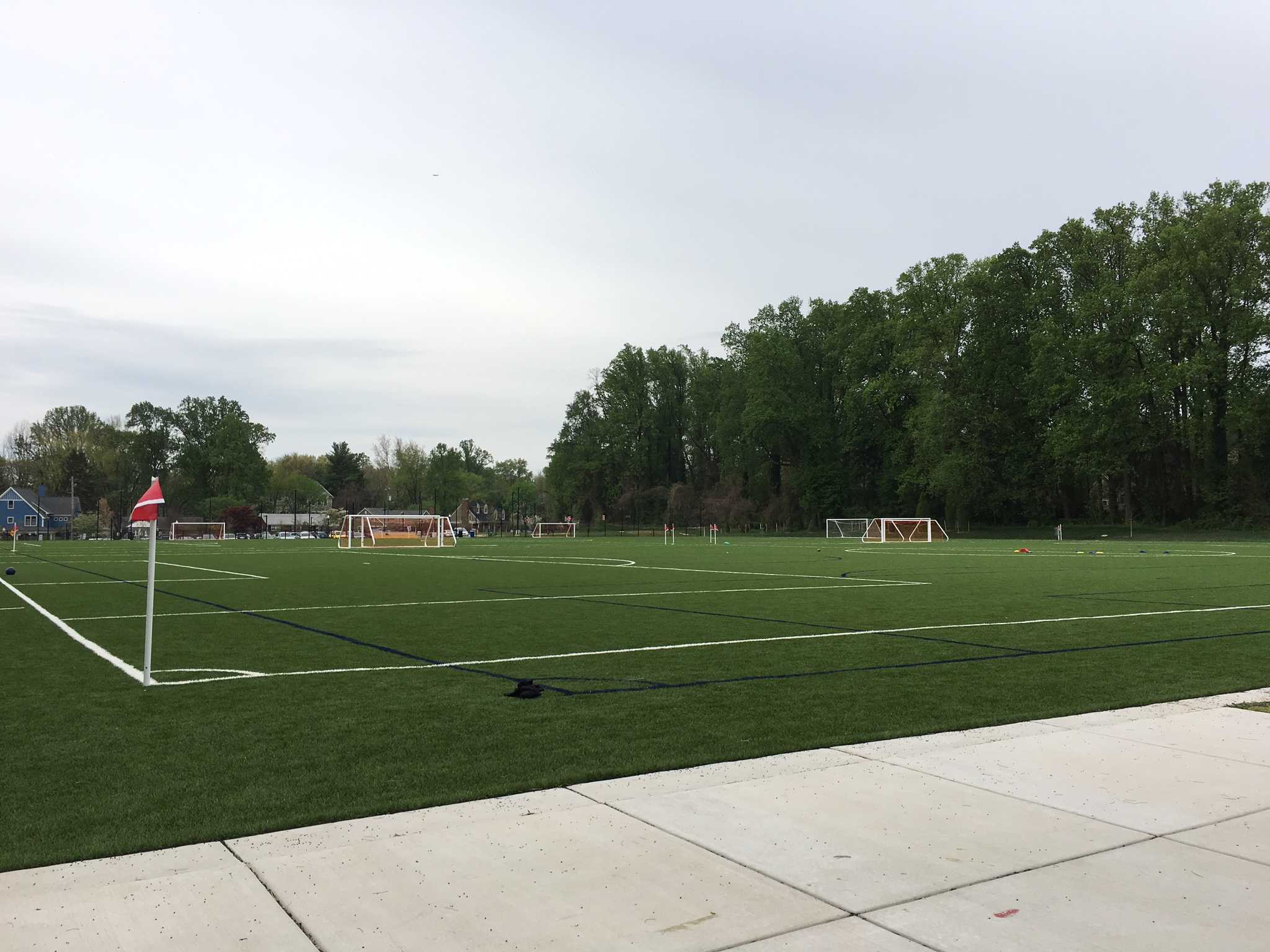 The  new turf soccer fields by Williamsburg Middle School and Discovery Elementary School.