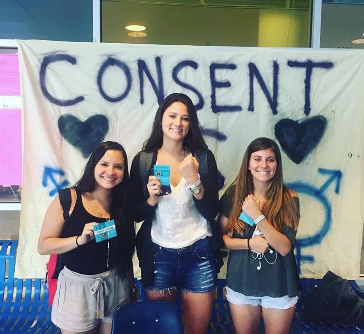 Members of the Healthy Relationships Taskforce spread awareness about sexual assault