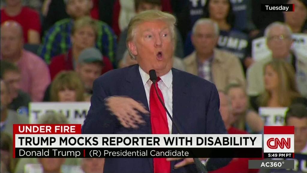 Trump made controversial comments about a disabled reporter