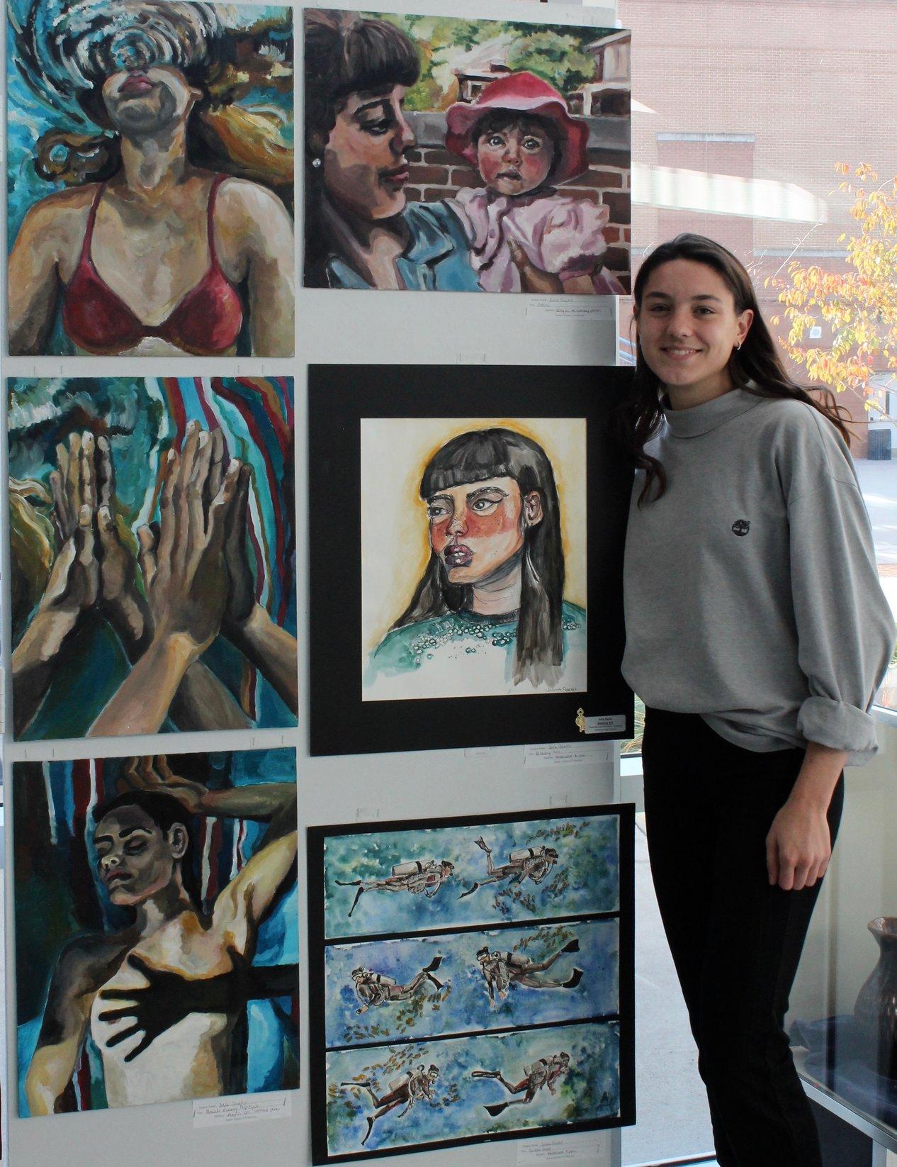 Senior Julia Sachs is being highlighted for her incredible artwork