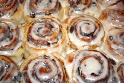 Cinnamon rolls are one of many unique holiday food traditions