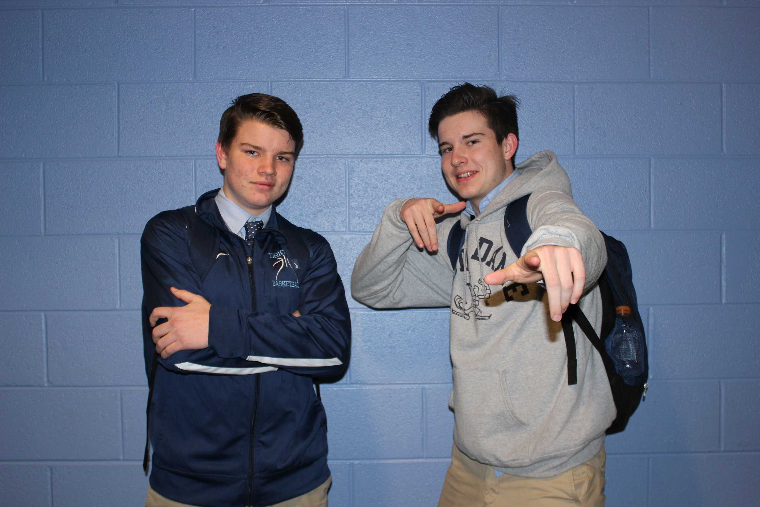 Sophomore Ryan Van Kirk and Senior Connor Van Kirk, are both on the varsity basketball team