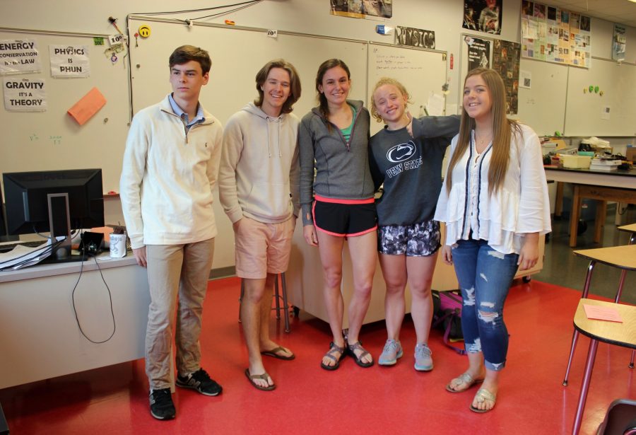 Students wear a mix of shorts, jeans and long sleeves to handle the different temperatures in school