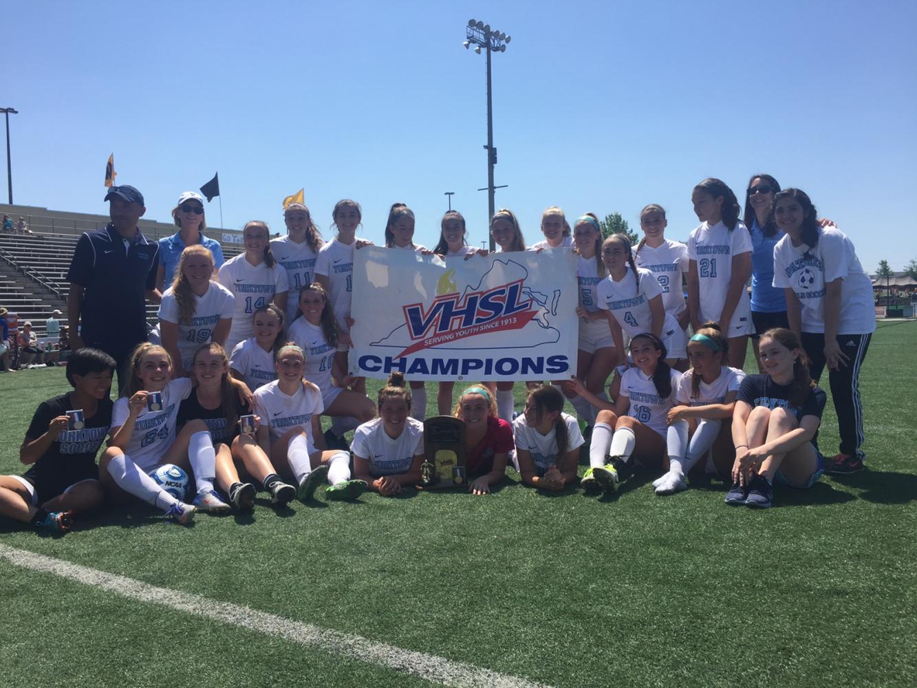 Girls Soccer defeated Kellam High School one to zero to bring home the championship