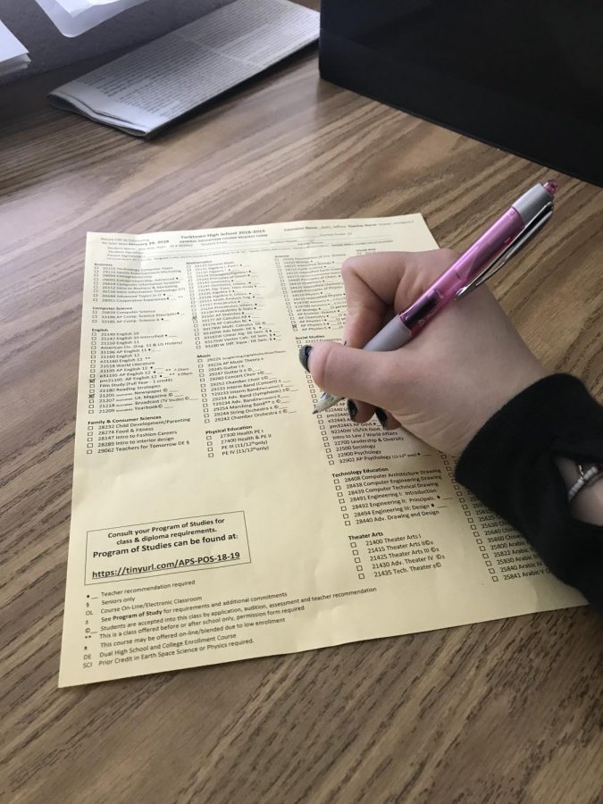As the deadline approaches for Yorktown students to turn in their Course Request Forms, many students may not have found a class they really want to take.