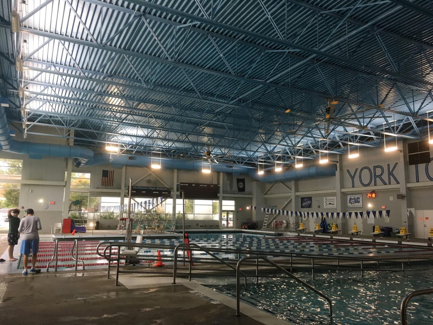 The Yorktown swimming pool hosts the swim-unit