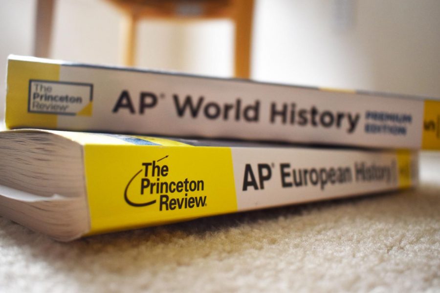 The Princeton Review books are used by students to review for the AP tests.