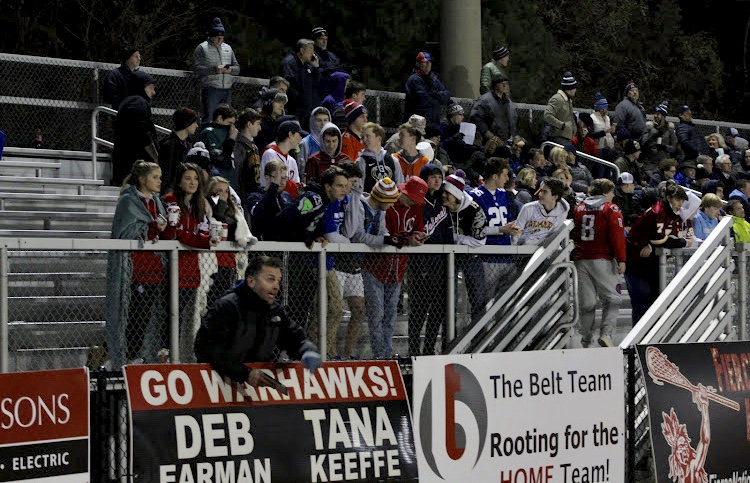 Our schools student section during an away game at James Madison High School.