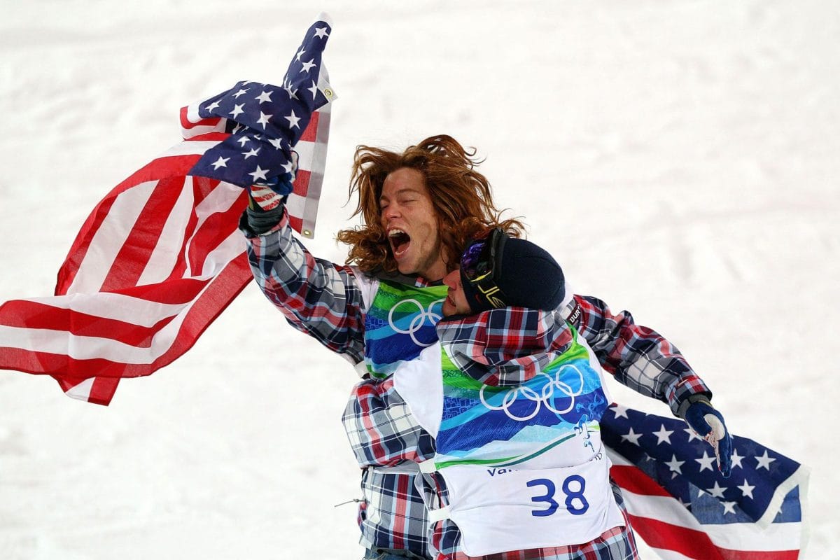 This is Shaun White after he land a Mctwist 1260, Which he called it the "Tomahawk