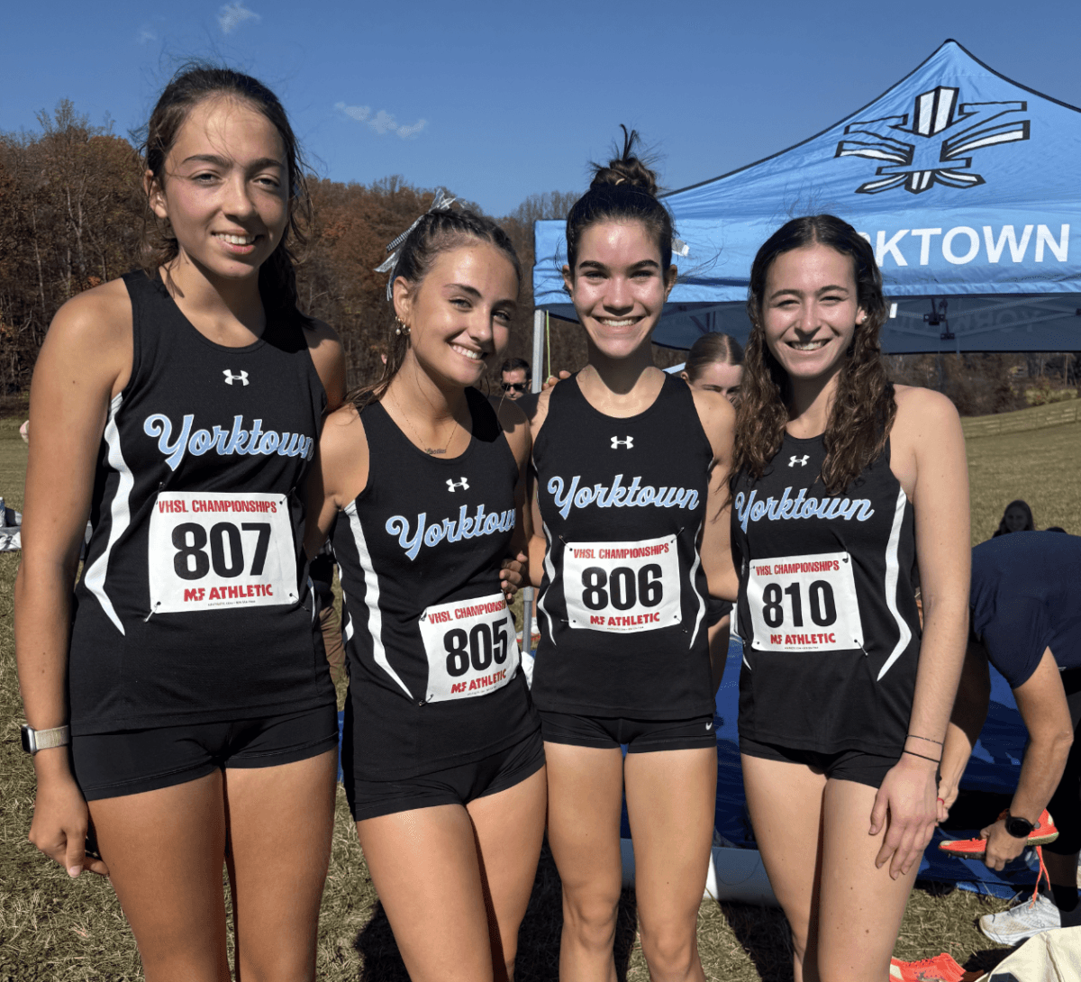 (From left) Hannah Hawkins, Cecilia Floom, Molly Hardwick, and Claire McArdle