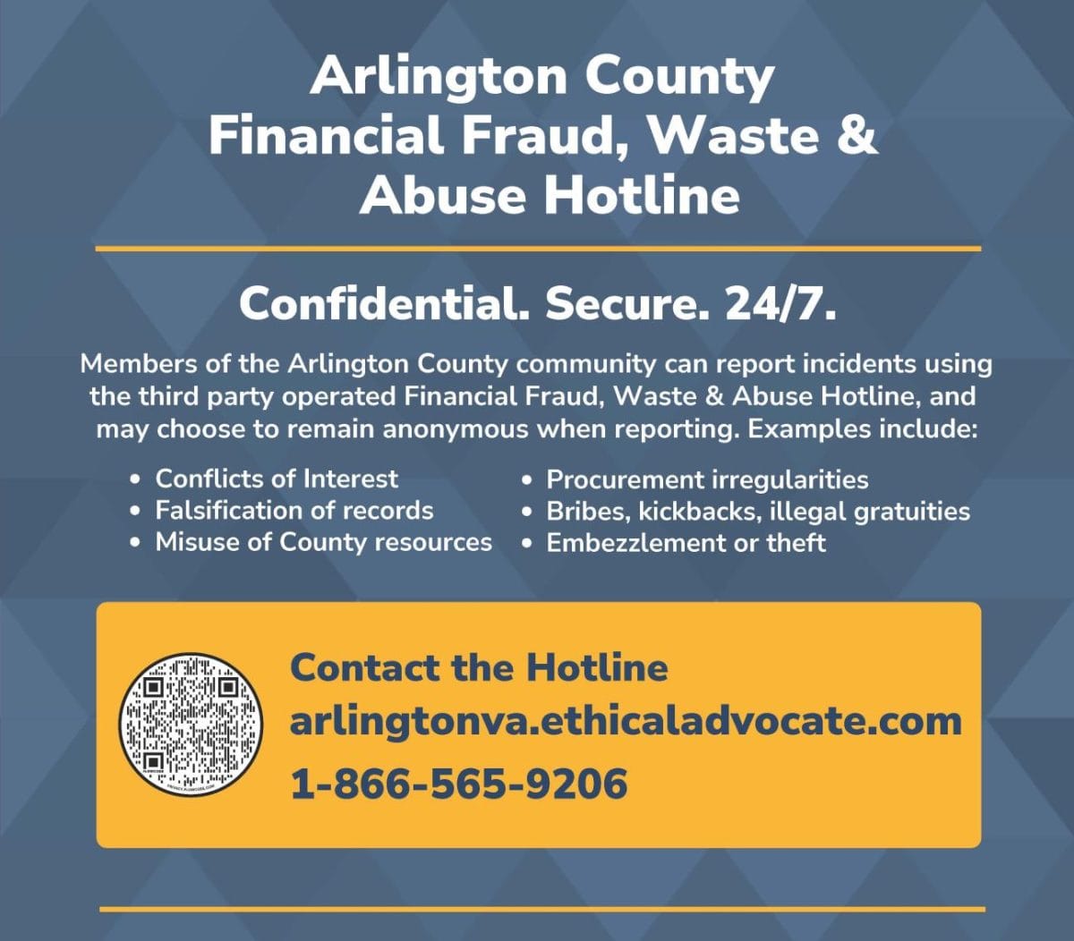 Arlington Fraud And Abuse Hotline
