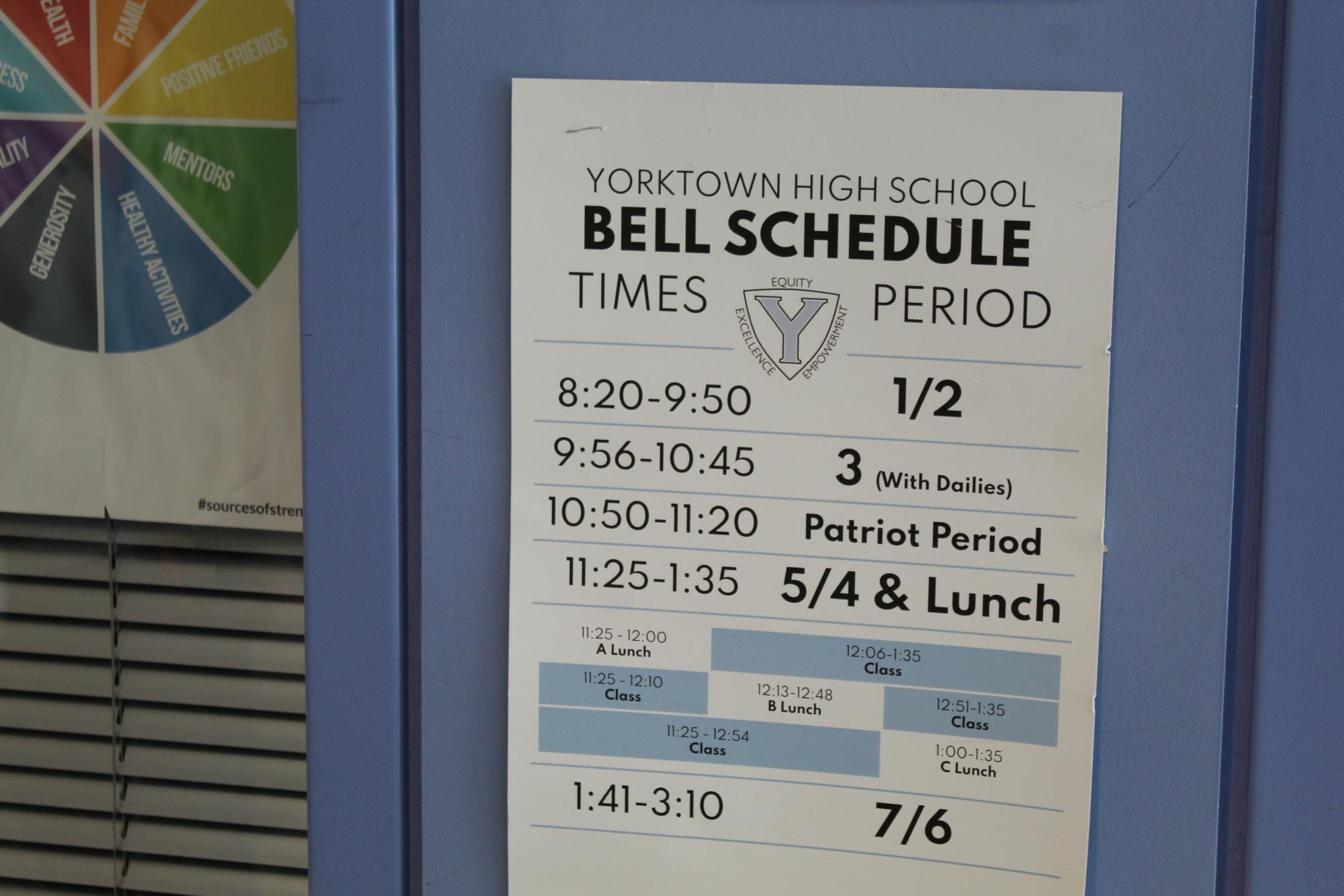 Bell Schedule Poster