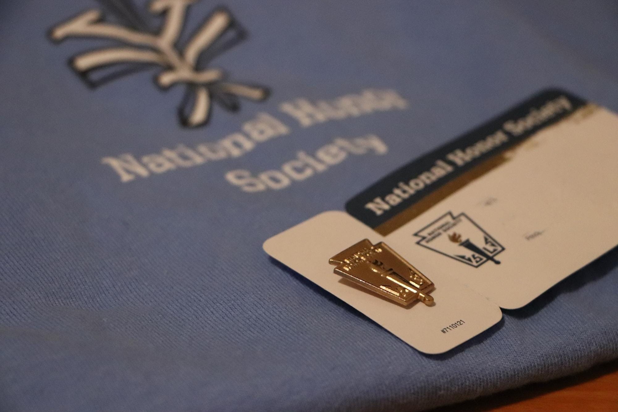 Our School's NHS Pin and Shirt 